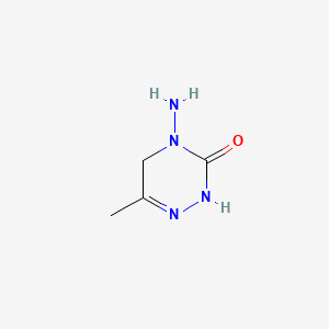 4-Amino-6-methyl-3-oxo-2,3,4,5-tetrahydro-1,2,4-triazine