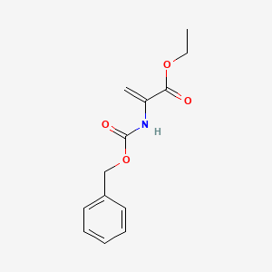 molecular formula C13H15NO4 B8715435 Ethyl 2-{[(benzyloxy)carbonyl]amino}prop-2-enoate CAS No. 68185-02-4