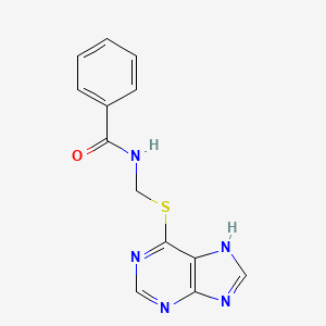 N-{[(7H-Purin-6-yl)sulfanyl]methyl}benzamide