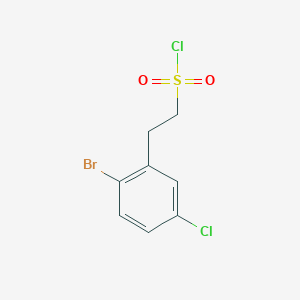 molecular formula C8H7BrCl2O2S B8715458 2-(2-Bromo-5-chlorophenyl)ethanesulfonyl chloride 