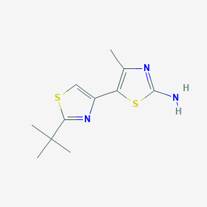 molecular formula C11H15N3S2 B8715491 2-Tert-butyl-4'-methyl-[4,5]bithiazolyl-2'-ylamine 