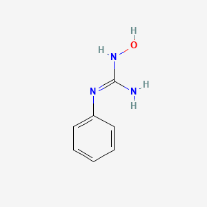 molecular formula C7H9N3O B8715504 1-Phenyl-2-hydroxyguanidine 