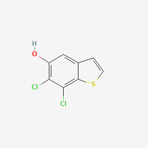 molecular formula C8H4Cl2OS B8715596 6,7-Dichloro-1-benzothiophene-5-ol CAS No. 83118-93-8