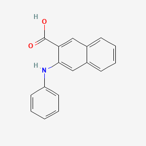 molecular formula C17H13NO2 B8715645 2-Naphthalenecarboxylic acid, 3-(phenylamino)- CAS No. 6973-58-6