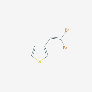 molecular formula C6H4Br2S B8715652 3-(2,2-Dibromoethenyl)thiophene 
