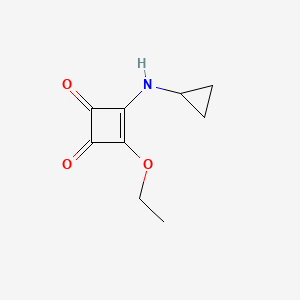 molecular formula C9H11NO3 B8715666 3-(Cyclopropylamino)-4-etho xycyclobut-3-ene-1,2-dione 