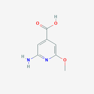 molecular formula C7H8N2O3 B8715674 2-Amino-6-methoxyisonicotinic acid 