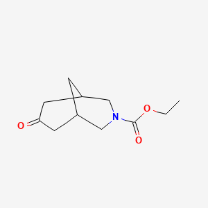 molecular formula C11H17NO3 B8715722 Ethyl 7-oxo-3-azabicyclo[3.3.1]nonane-3-carboxylate 