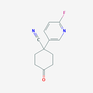 1-(6-Fluoro-pyridin-3-yl)-4-oxo-cyclohexanecarbonitrile