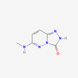 molecular formula C6H7N5O B8715737 6-(Methylamino)[1,2,4]triazolo[4,3-b]pyridazin-3(2H)-one CAS No. 62040-00-0