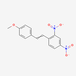 molecular formula C15H12N2O5 B8715805 4'-Methoxy-2,4-dinitrostilbene 