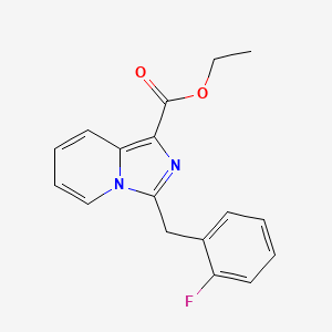 Ethyl 3-(2-fluorobenzyl)imidazo[1,5-a]pyridine-1-carboxylate