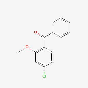 molecular formula C14H11ClO2 B8715893 (4-Chloro-2-methoxyphenyl)-phenylmethanone CAS No. 78589-12-5