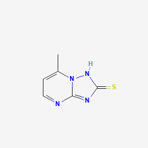 molecular formula C6H6N4S B8715895 7-Methyl[1,2,4]triazolo[1,5-a]pyrimidine-2(1H)-thione CAS No. 100114-29-2