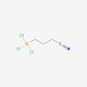 molecular formula C4H6Cl3NSi B087159 3-Cianopropiltriclorosilano CAS No. 1071-27-8