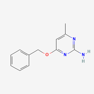 molecular formula C12H13N3O B8715921 2-Amino-4-methyl-6-benzyloxypyrimidine 