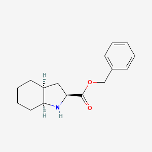 molecular formula C16H21NO2 B8715922 benzyl (2S,3aS,7aS)-octahydro-1H-indole-2-carboxylate 