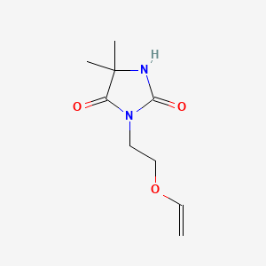 molecular formula C9H14N2O3 B8715945 5,5-Dimethyl-3-(2-(vinyloxy)ethyl)imidazolidine-2,4-dione CAS No. 69850-87-9