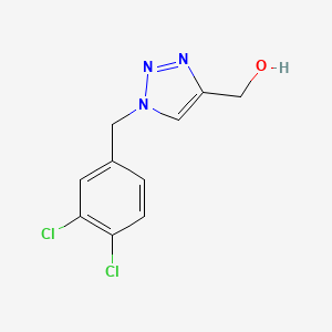molecular formula C10H9Cl2N3O B8715947 {1-[(3,4-Dichlorophenyl)methyl]-1H-1,2,3-triazol-4-yl}methanol 