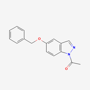 molecular formula C16H14N2O2 B8715954 1-(5-(Benzyloxy)-1H-indazol-1-yl)ethan-1-one 