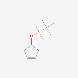 molecular formula C11H22OSi B8715987 Tert-butyl(cyclopent-3-en-1-yloxy)dimethylsilane 