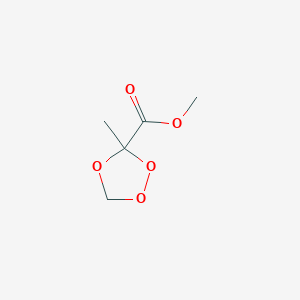 molecular formula C5H8O5 B008716 Methyl 3-methyl-1,2,4-trioxolane-3-carboxylate CAS No. 105949-86-8