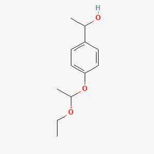 molecular formula C12H18O3 B8716004 1-(4-(1-Ethoxyethoxy)phenyl)ethanol 