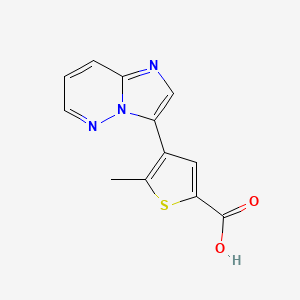 4-(Imidazo[1,2-b]pyridazin-3-yl)-5-methylthiophene-2-carboxylic acid