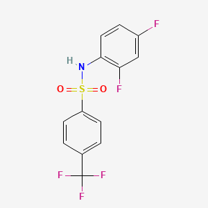 molecular formula C13H8F5NO2S B8716017 N-(2,4-Difluorophenyl)-4-(trifluoromethyl)benzenesulfonamide 
