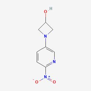 molecular formula C8H9N3O3 B8716023 1-(6-Nitropyridin-3-yl)azetidin-3-ol 