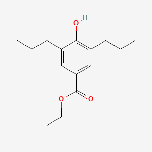 molecular formula C15H22O3 B8716024 3,5-Dipropyl-4-hydroxybenzoic acid ethyl ester CAS No. 100482-28-8