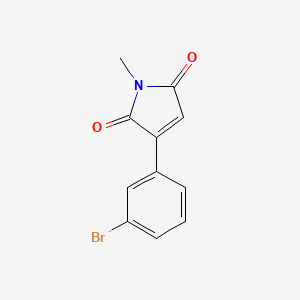 molecular formula C11H8BrNO2 B8716058 3-(3-Bromophenyl)-1-methyl-1H-pyrrole-2,5-dione CAS No. 89932-04-7