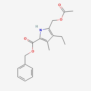 Benzyl 5-acetoxymethyl-4-ethyl-3-methyl-2-pyrrolecarboxylate