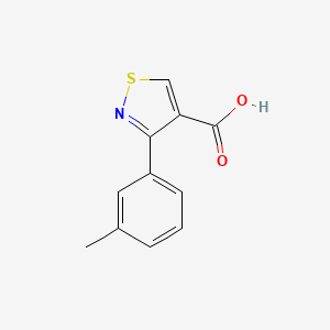 molecular formula C11H9NO2S B8716095 3-(m-Tolyl)-4-Isothiazolecarboxylic Acid 