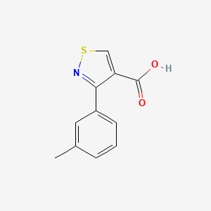 molecular formula C11H9NO2S B8716095 3-(3-methylphenyl)-1,2-thiazole-4-carboxylic acid 