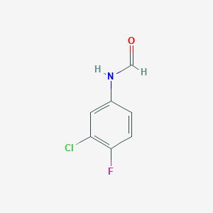 molecular formula C7H5ClFNO B8716104 N-(3-chloro-4-fluorophenyl)formamide CAS No. 770-22-9