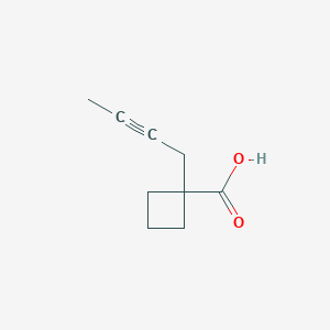 molecular formula C9H12O2 B8716105 2,2-Trimethylenehex-4-ynoic acid CAS No. 89056-27-9