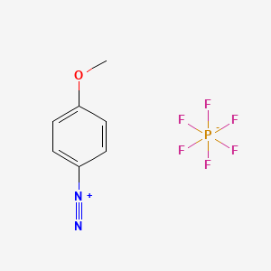 molecular formula C7H7F6N2OP B8716142 4-Methoxybenzenediazonium hexafluorophosphate CAS No. 673-48-3