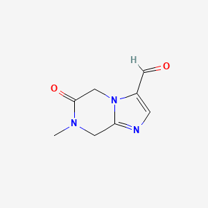 7-Methyl-6-oxo-5,6,7,8-tetrahydroimidazo[1,2-a]pyrazine-3-carbaldehyde