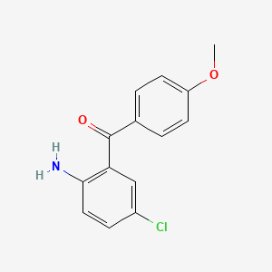 molecular formula C14H12ClNO2 B8716213 (2-Amino-5-chlorophenyl)(4-methoxyphenyl)methanone 