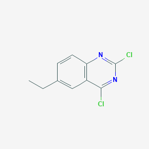 molecular formula C10H8Cl2N2 B8716277 2,4-Dichloro-6-ethylquinazoline CAS No. 79689-46-6