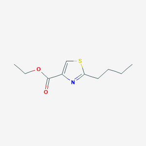 molecular formula C10H15NO2S B8716312 Ethyl 2-butyl-1,3-thiazole-4-carboxylate CAS No. 59936-89-9