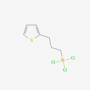 molecular formula C7H9Cl3SSi B8716325 Trichloro[3-(thiophen-2-YL)propyl]silane CAS No. 105480-56-6