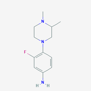 4-(3,4-dimethylpiperazin-1-yl)-3-fluoroaniline