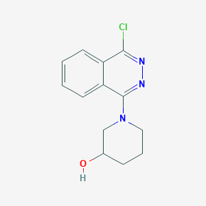 molecular formula C13H14ClN3O B8716332 1-(4-Chlorophthalazin-1-yl)piperidin-3-ol 