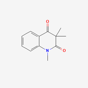 molecular formula C12H13NO2 B8716339 2,4-Quinolinedione, 1,2,3,4-tetrahydro-1,3,3-trimethyl- CAS No. 32606-03-4