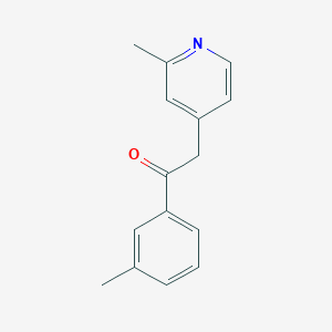 molecular formula C15H15NO B8716340 1-(3-Methylphenyl)-2-(2-methyl-4-pyridyl)ethanone CAS No. 325770-44-3