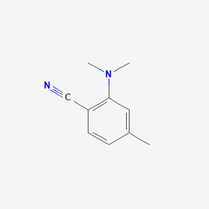 molecular formula C10H12N2 B8716348 4-Methyl-2-dimethylaminobenzonitrile 