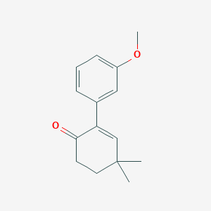 molecular formula C15H18O2 B8716352 3'-Methoxy-5,5-dimethyl-4,5-dihydro-[1,1'-biphenyl]-2(3H)-one 