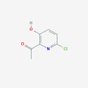 molecular formula C7H6ClNO2 B8716355 1-(6-Chloro-3-hydroxypyridin-2-YL)ethan-1-one 